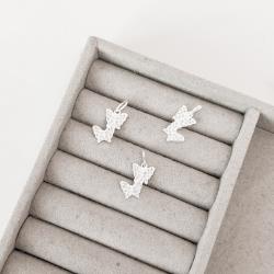 Pingente borboletas cravejadas 15mm