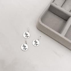 Pingente medalha seja luz resina 12mm