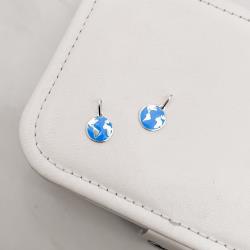 Pingente planeta Terra 12mm resina