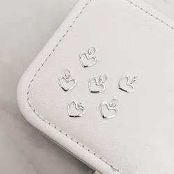 Pingente coração vazado 11mm