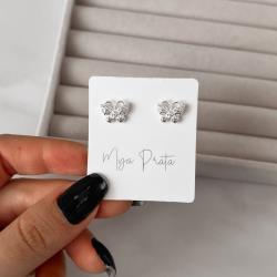 Brinco borboleta 3D 11mm