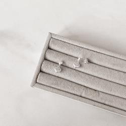 Brinco base gota pingente coração 3D