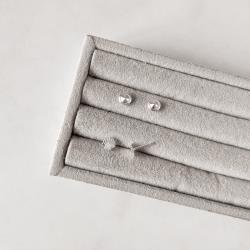 Brinco infantil concha desenhada 5mm tarraxa baby