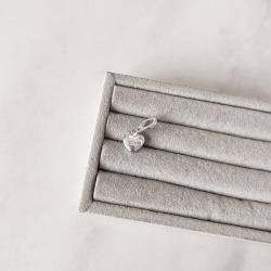 Pingente coração escrito love 9mm