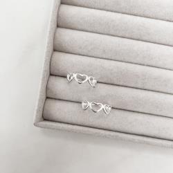 Anel corações vazados 9mm