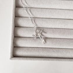 Colar pingente patuá Espírito Santo 45cm