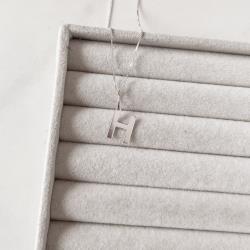 Colar pingente letra H 45cm
