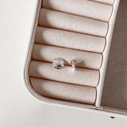 Brinco medalha fé 10mm