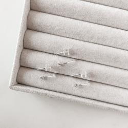 Anel letra H cravejada e zircônia regulável P