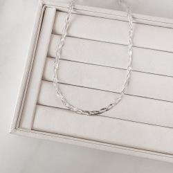 Corrente trança 3 fios 45cm