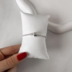 Pulseira para berloques 2.4 fecho redondo liso