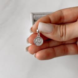 Berloque pingente medalha Direito 14mm