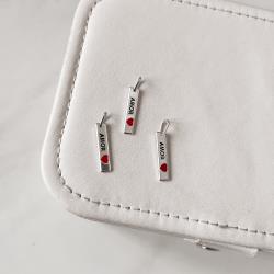 Pingente placa amor resina 20mm