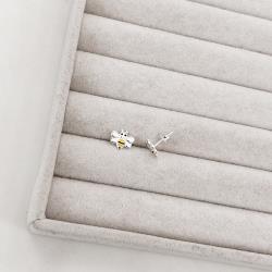 Brinco infantil abelha resina 9mm tarraxa comum