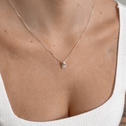 Colar menino detalhe cravejado 12mm 45cm