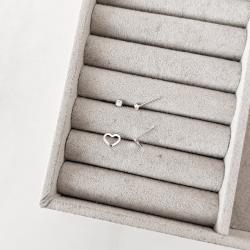 Dupla zircônia 3mm e coração vazado 8mm