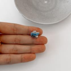 Berloque separador navio resina 15mm envelhecido