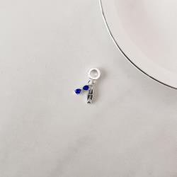 Berloque pingentes óculos e prancha de surf cravejados