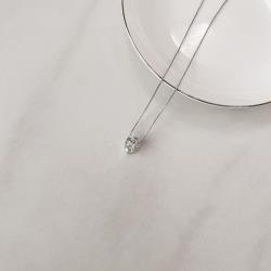 Colar zircônia gota invertida 10x8mm caixa alta 45cm