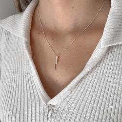 Colar raio passante 24mm 45cm