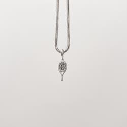 Berloque pingente raquete beach tennis resina 20mm