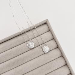 Escapulário medalhas redonda tradicional verso Salmos v15 60cm