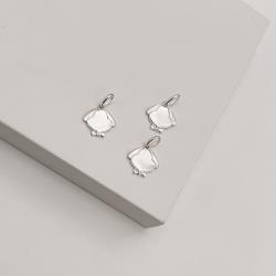 Pingente cachorro detalhe zircônia 12mm