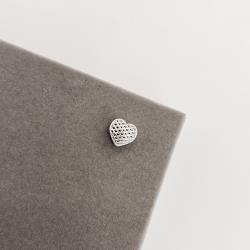 Berloque separador coração 3D 10mm