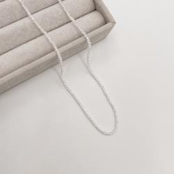 Choker zircônia redonda facetada cristal 2mm com alongadora