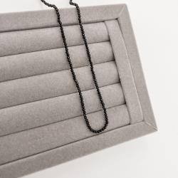 Choker cristal preto 2mm com alongadora