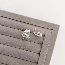 Brinco fios lisos e desenhados 19mm