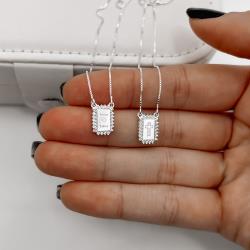 Escapulário medalhas cravejadas cruz e Jesus salva v12 60cm