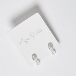 Argola click corrente cravejada 12mm