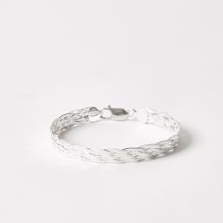 Pulseira corrente trança 4 fios 18,5cm