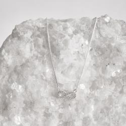 Colar entremeio infinito cravejado 14mm v15 40+5cm