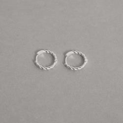 Argola click trançada 14mm