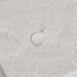 Pingente medalha lisa 15mm