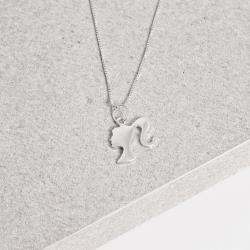 Colar pingente barbie 12mm 45cm