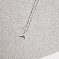 Colar pingente sereia 8mm 40cm