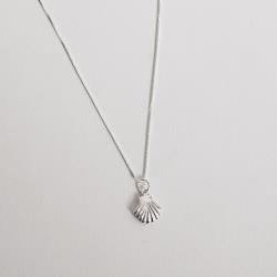 Colar pingente concha 11mm 40cm