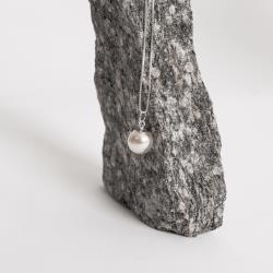 Colar pingente pérola sintética 10mm 45cm