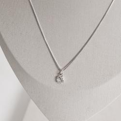 Colar pingente zircônia 5mm 40cm