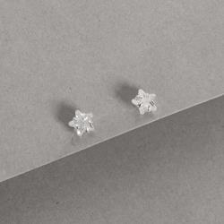 Brinco zircônia estrela cristal 6mm