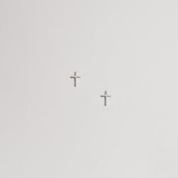 Brinco cruz lisa 9mm