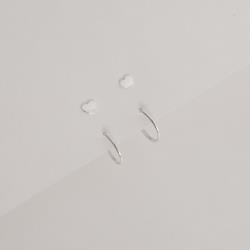 Dupla coração 5mm e argola 12mm