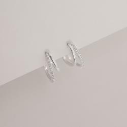 Brinco 2 voltas detalhe cravejado 19mm