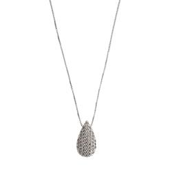 Colar gota cravejada 16mm 45cm