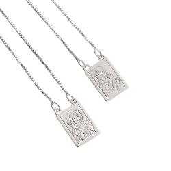 Escapulário medalhas tradicional verso Salmos v15 60cm