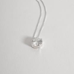 Colar zircônia cristal 10mm 45cm