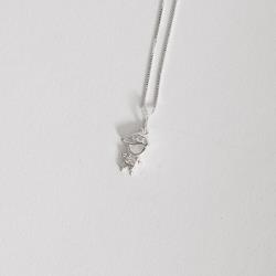 Colar pingente menino detalhe cravejado 11mm 40cm